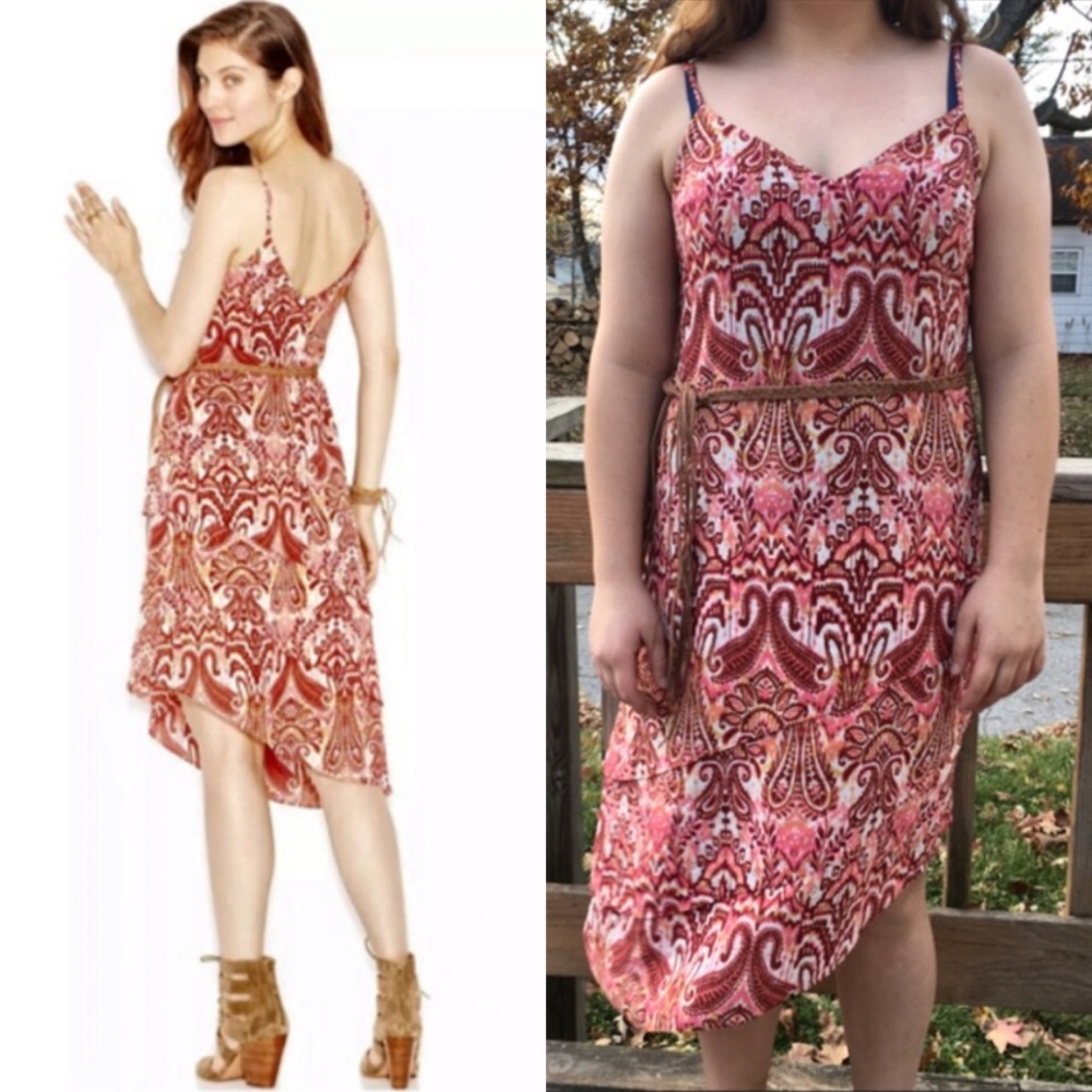 - Sanctuary XL Asymmetrical Hem Damask Print Sundress! NEW!